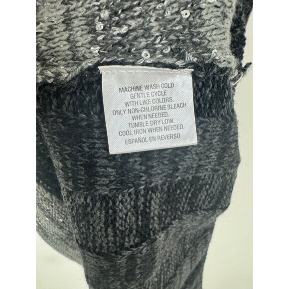 Size 3X 22 24 PATCHWORK EMBELLISHED SWEATER DRESS Knit Fall Winter PLUS SIZE - Picture 7 of 7